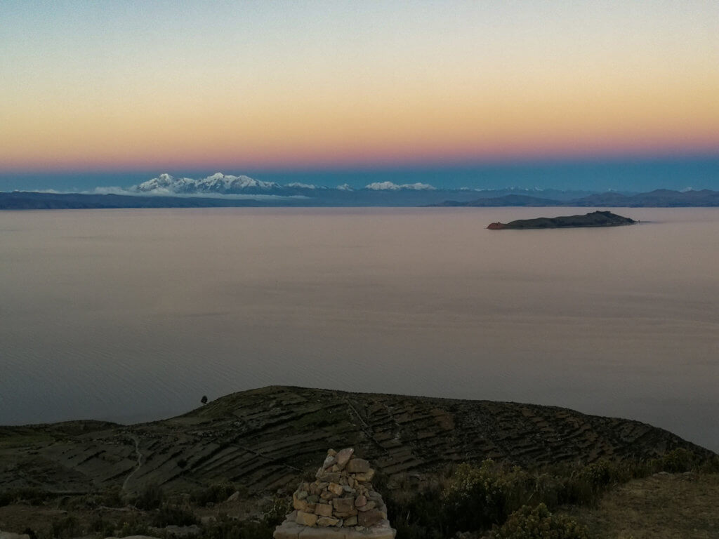 Sonnenuntergang über dem Titicacasee