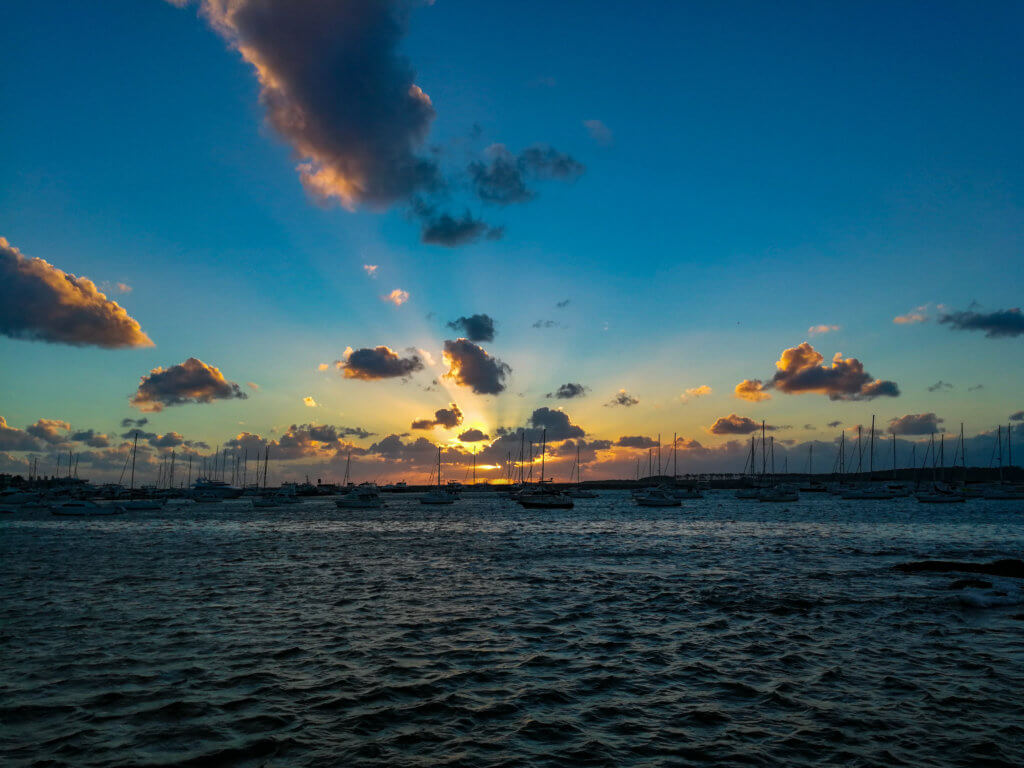 Sonnenuntergang in Punta del Este