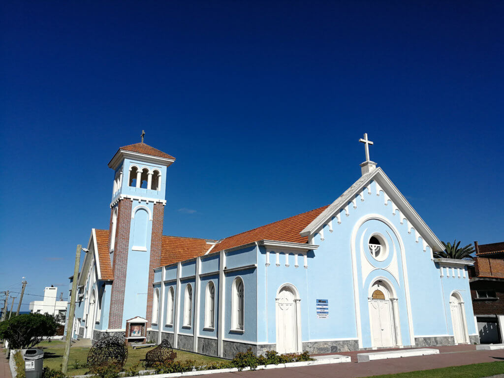 blaue Kathedrale in Punta del Este