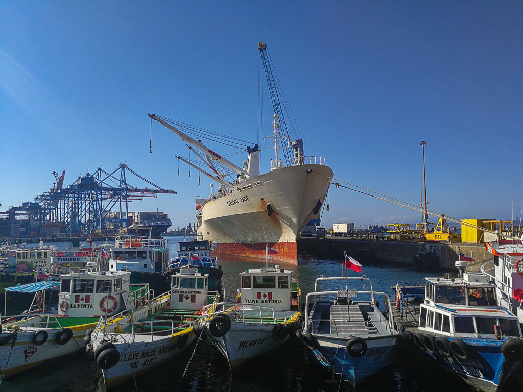 Hafen in Valparaíso